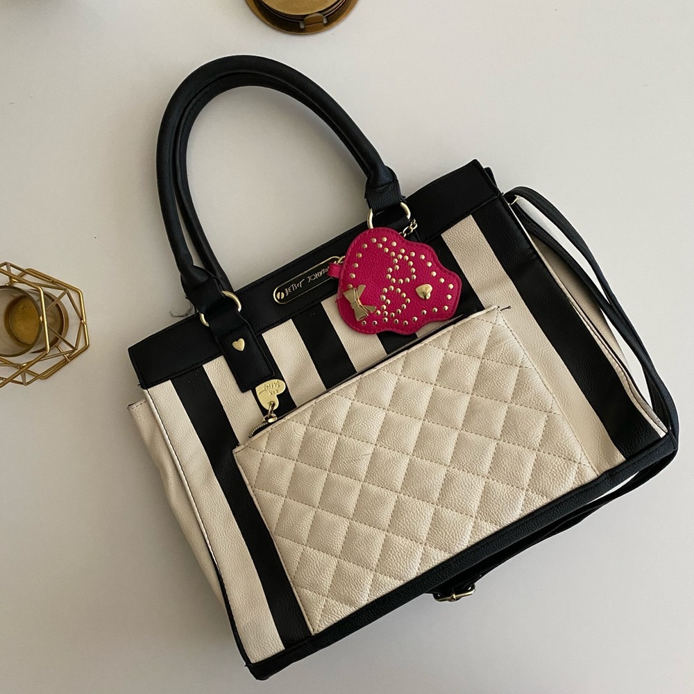 Striped Betsey Johnson Purse 👜